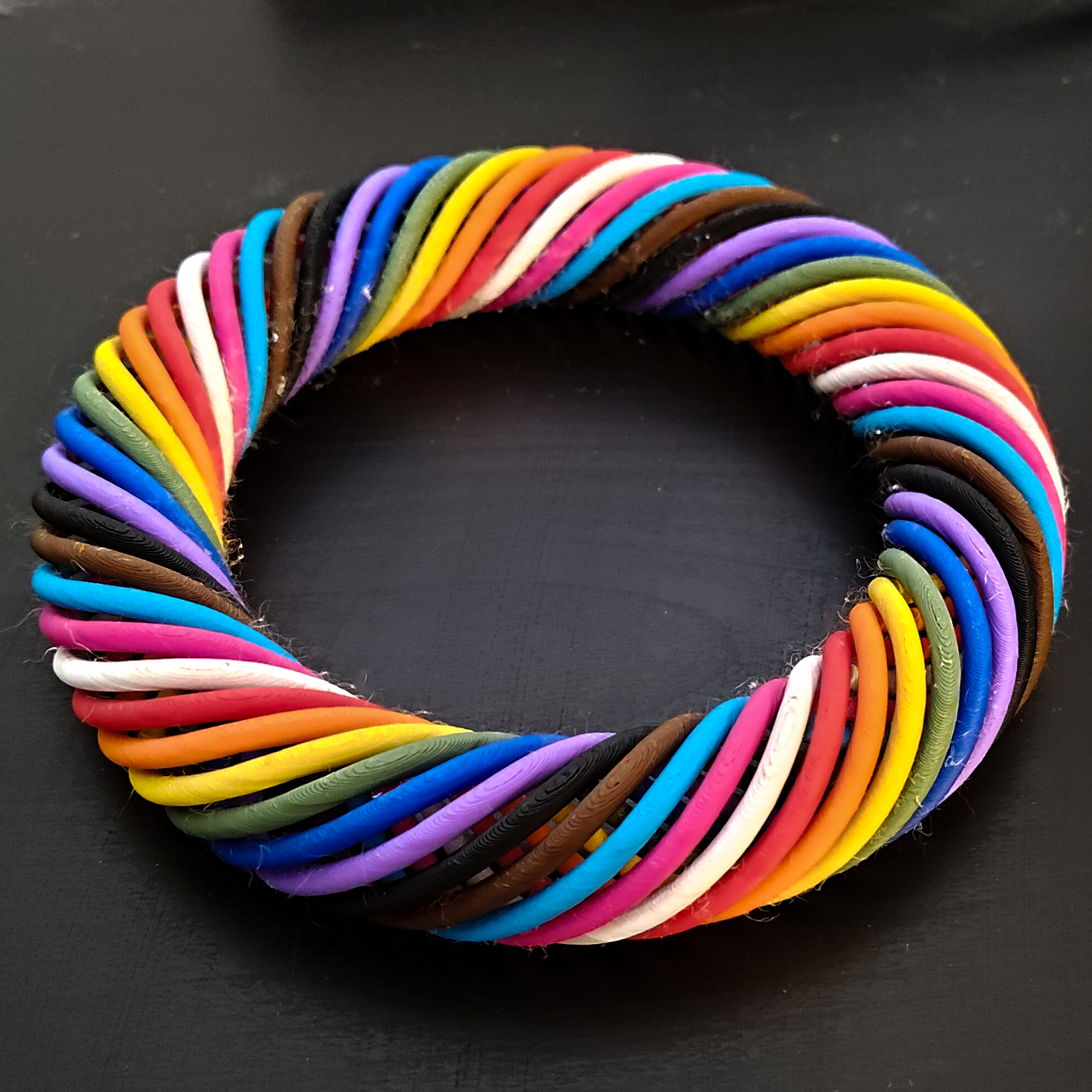 circular (toroidal) braid in pride colors